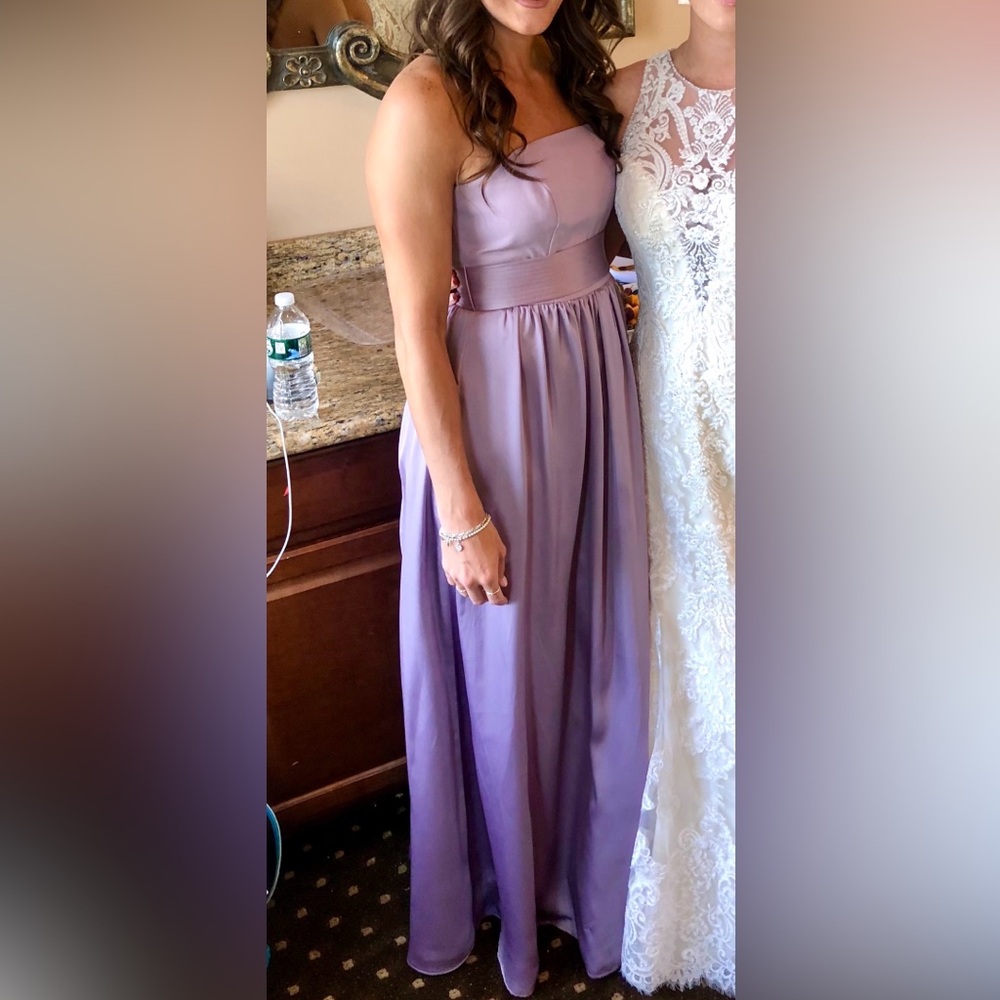 Elegant Lavender Evening Gown Bridesmaid Dress